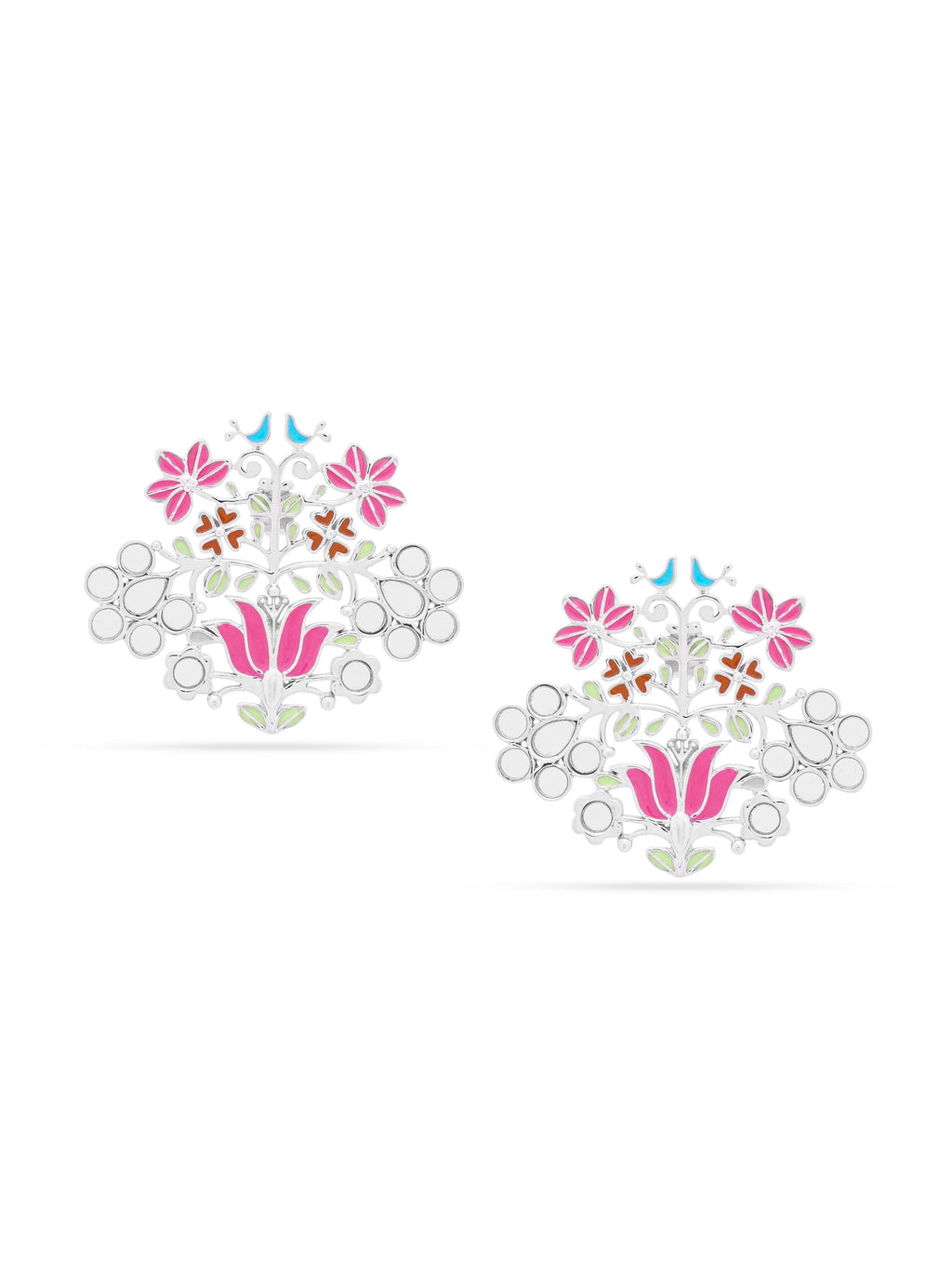 Floral Flock Stud Earrings