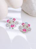 Floral Flock Stud Earrings
