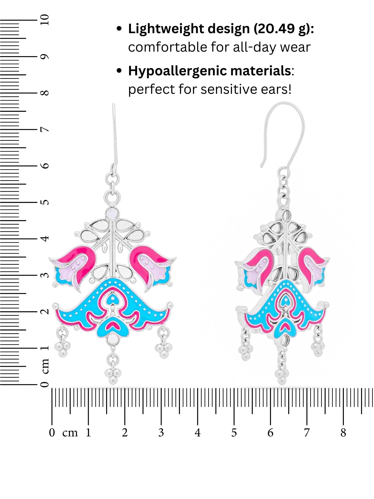 Fleeting Flora Dangler Earrings