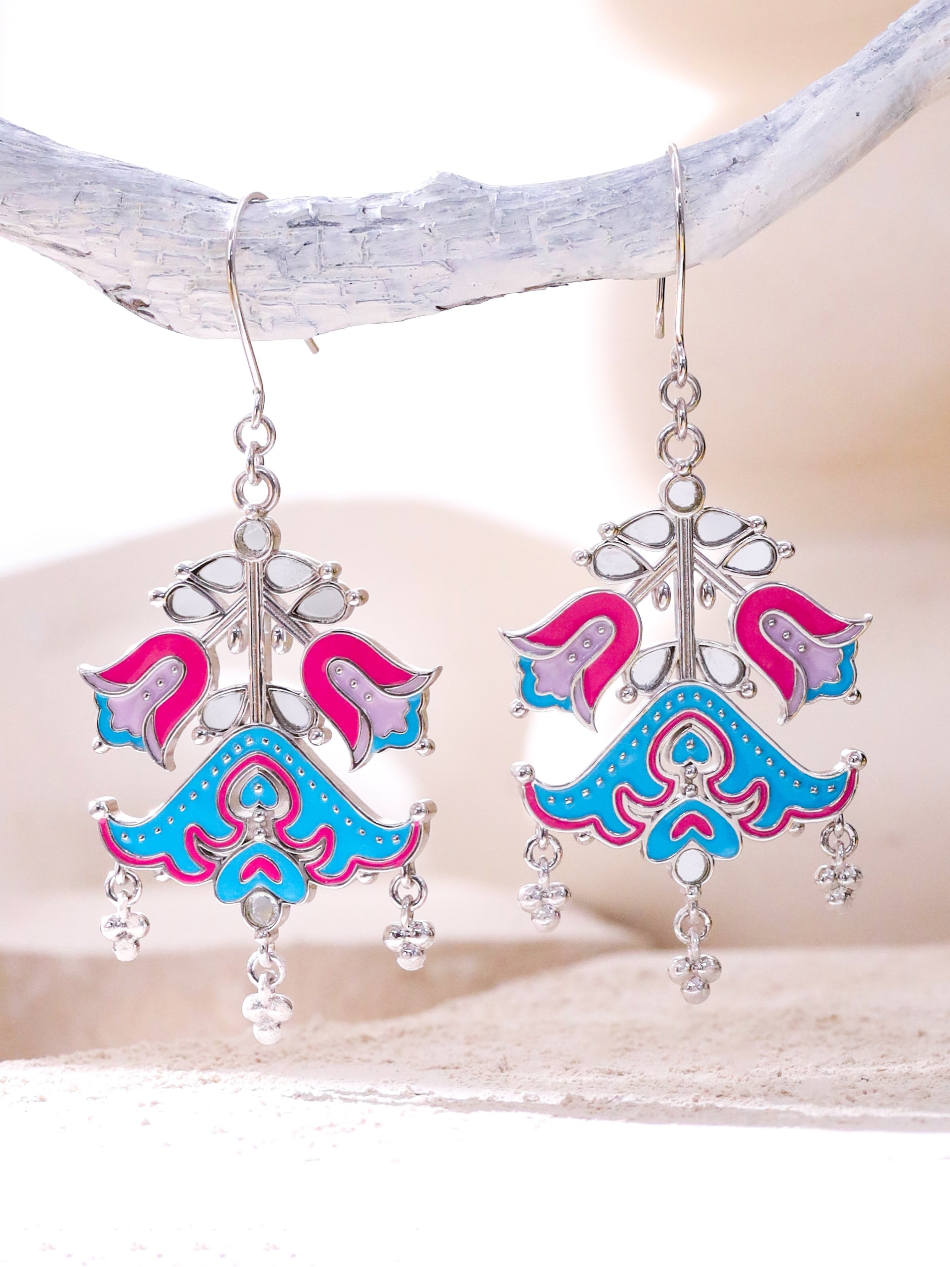 Fleeting Flora Dangler Earrings