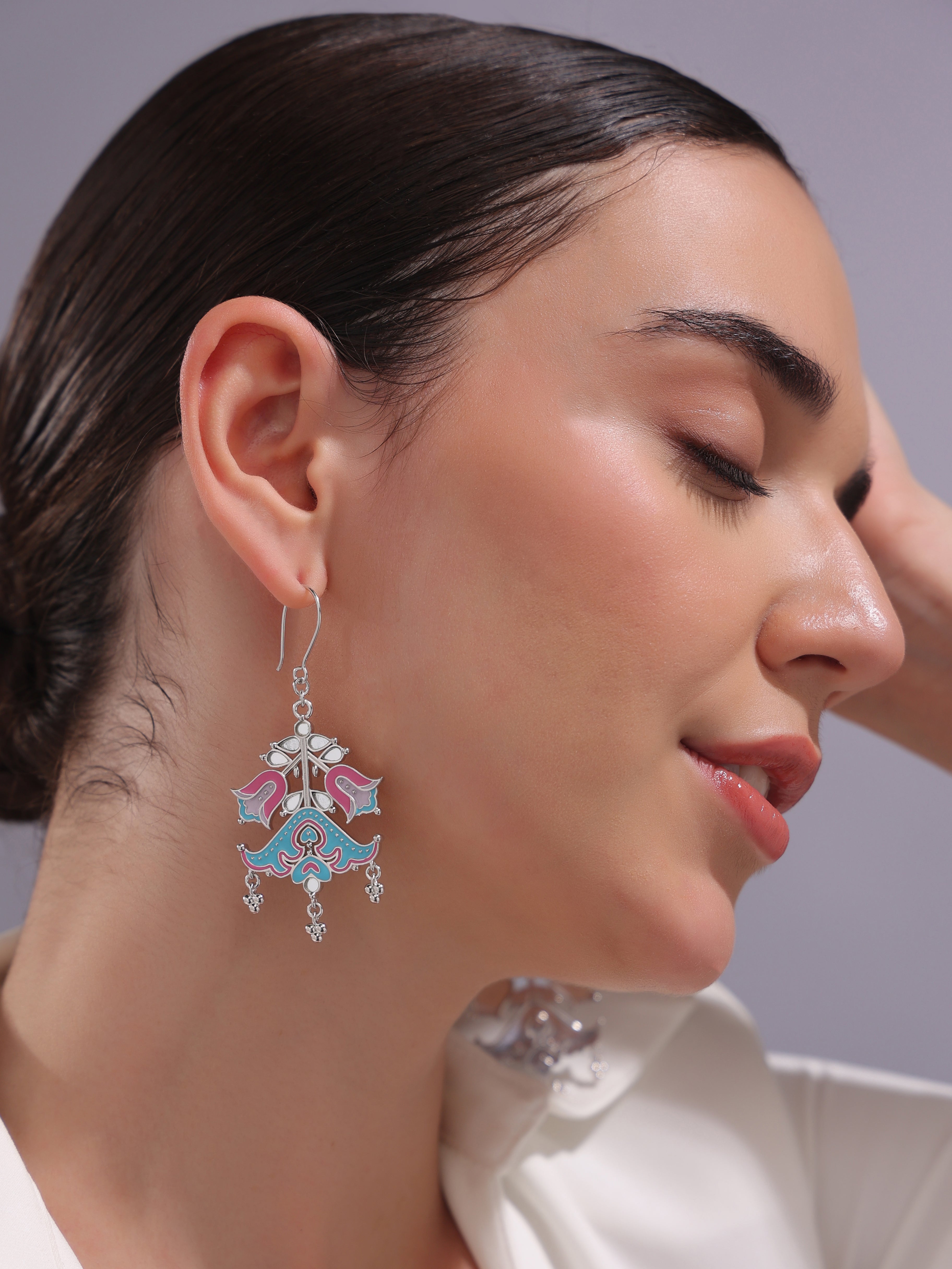 Fleeting Flora Dangler Earrings