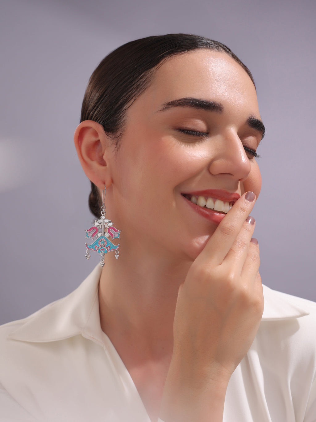 Fleeting Flora Dangler Earrings