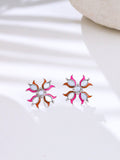 Lotus Reflection Stud Earrings