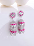 Petal Perfection Tiered Jhumka Earrings