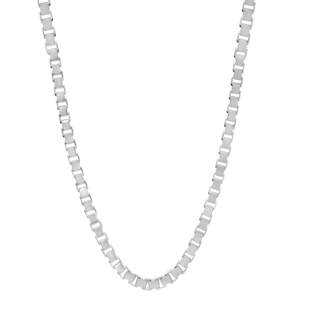 1-3MM Box Chain 925 Sterling Silver