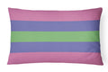 Trigender Pride Canvas Fabric Decorative Pillow