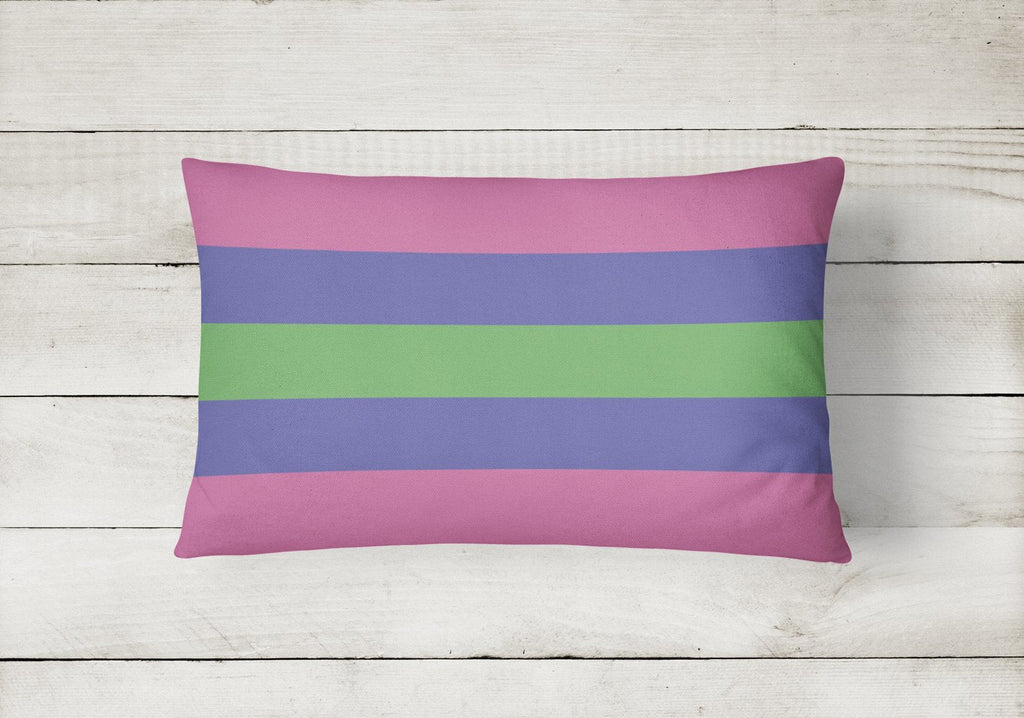 Trigender Pride Canvas Fabric Decorative Pillow