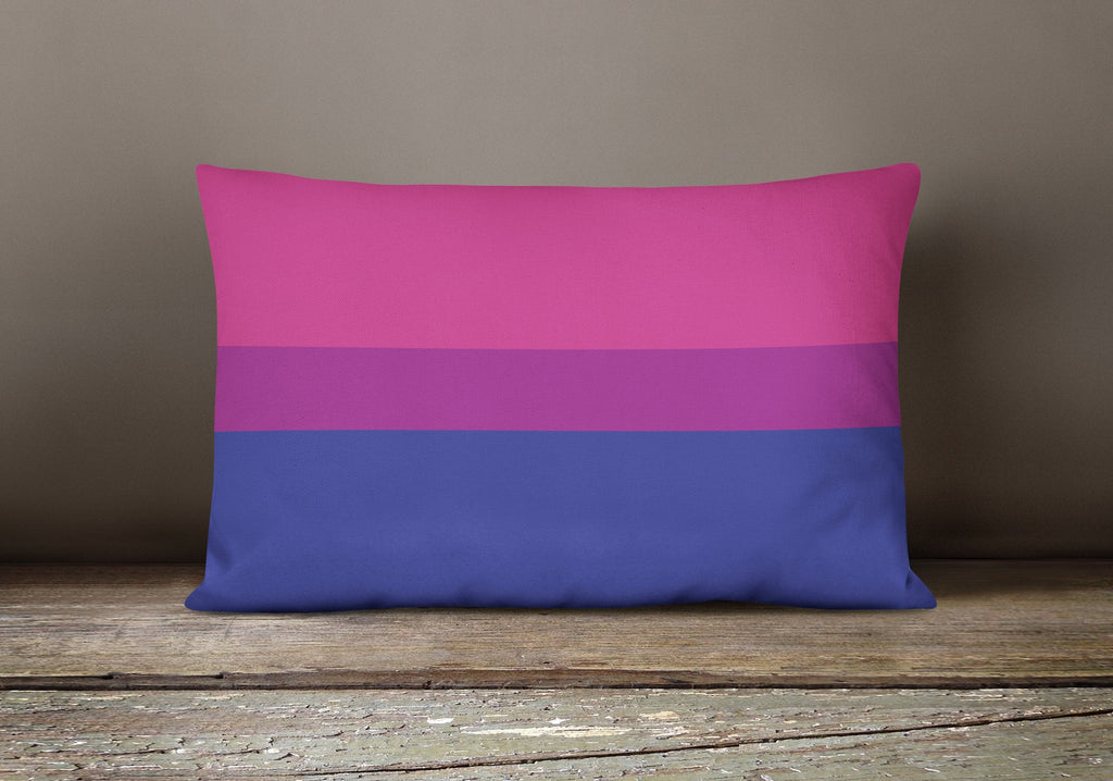 Bisexual Pride Canvas Fabric Decorative Pillow