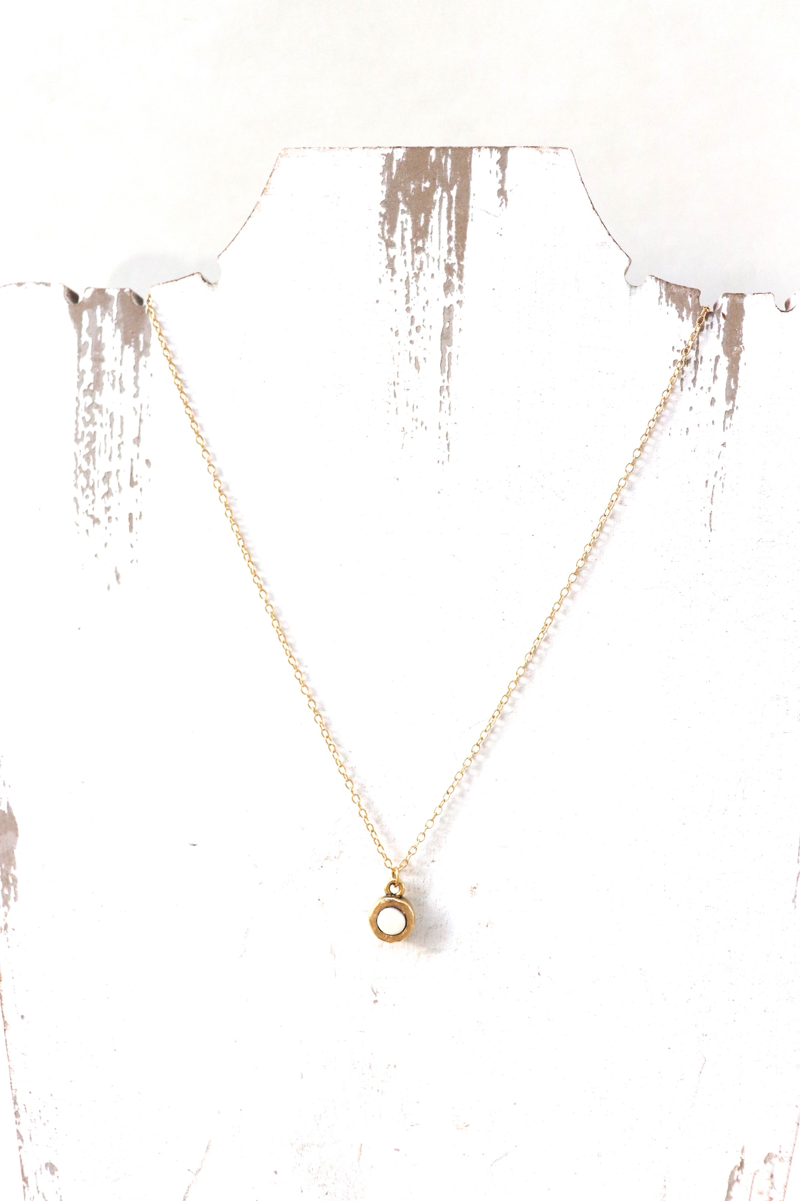 Jillian Necklace: Gold Bone