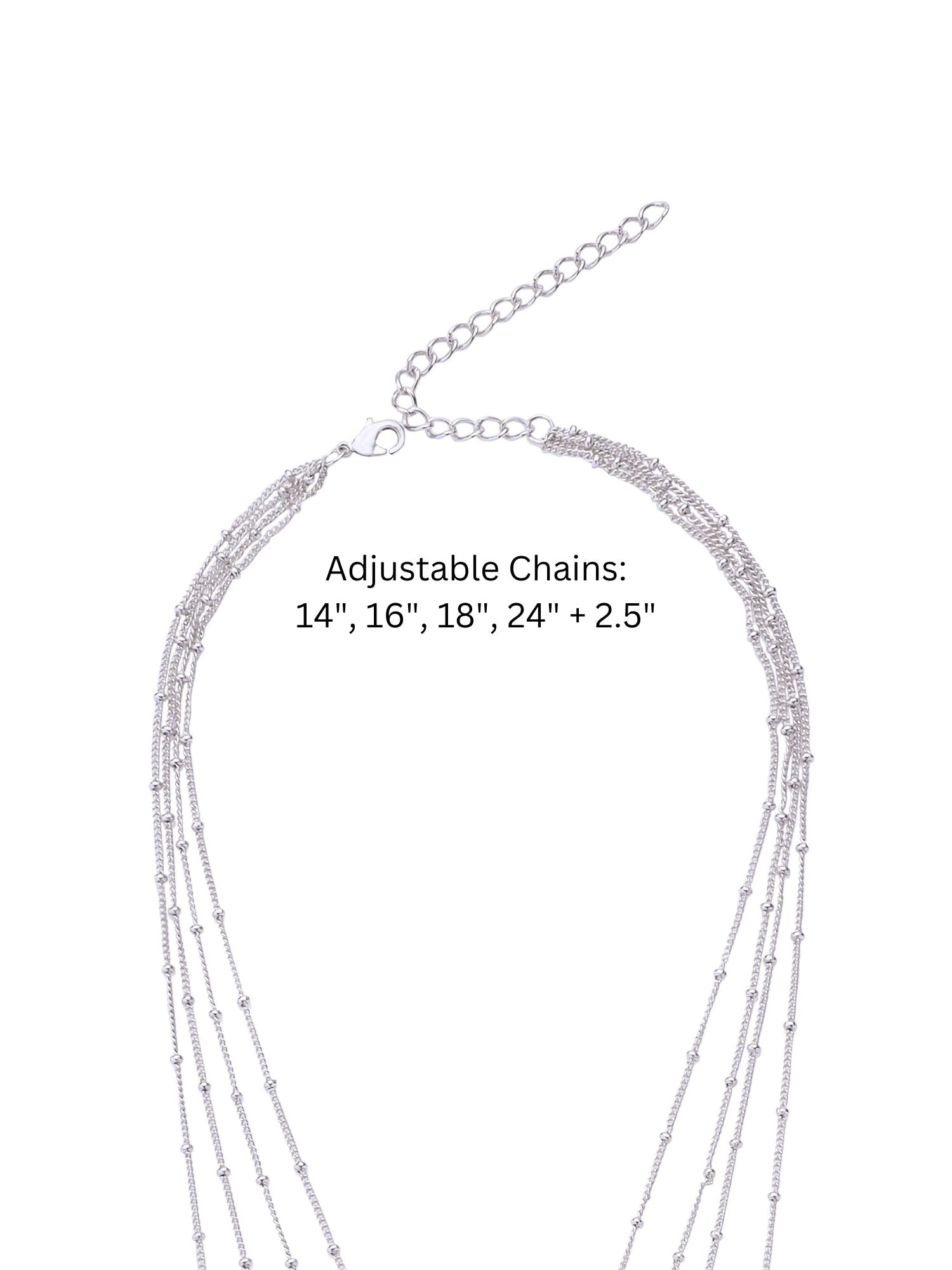 Enchanted Desert Garden Layered Pendant Necklace