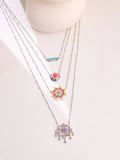 Enchanted Desert Garden Layered Pendant Necklace
