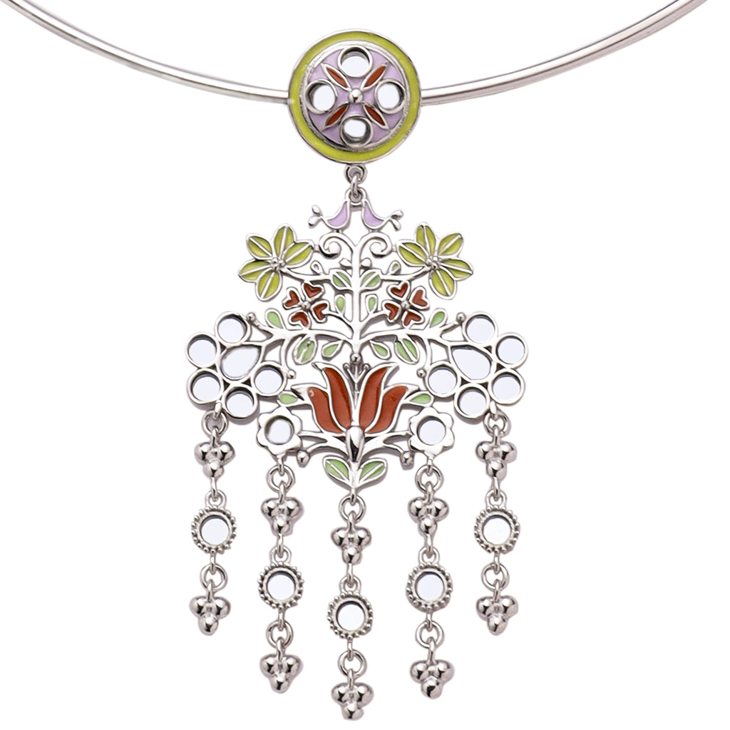 Floral Flock Hasli Necklace
