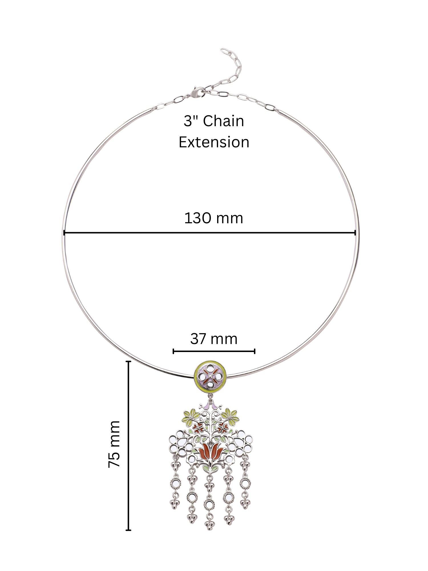 Floral Flock Hasli Necklace