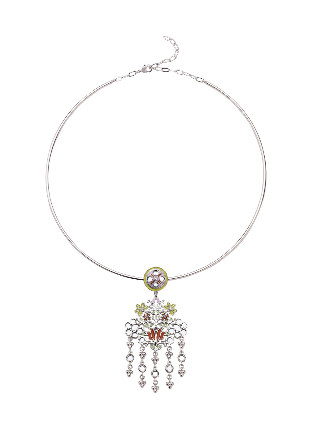 Floral Flock Hasli Necklace