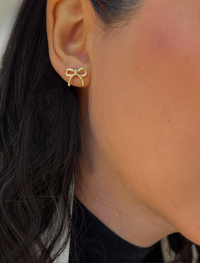COQUETTE BOW Stud Earrings | Sterling Silver