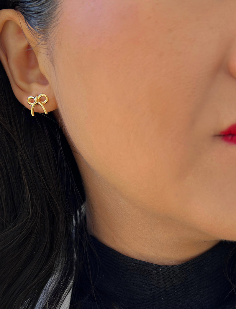 COQUETTE BOW Stud Earrings | Sterling Silver