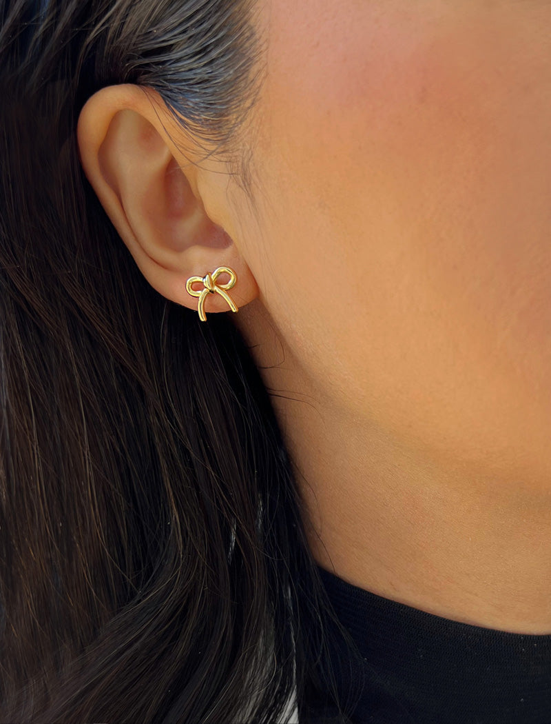 COQUETTE BOW Stud Earrings | Sterling Silver
