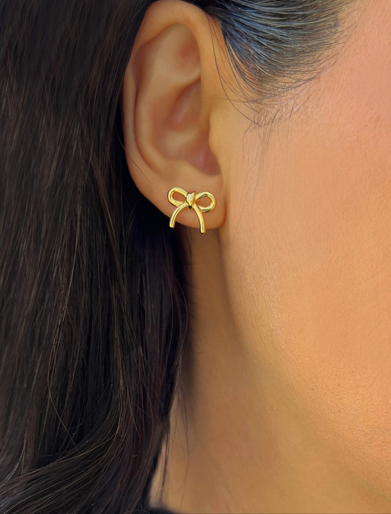 COQUETTE BOW Earrings | 18K Gold Over Sterling Silver