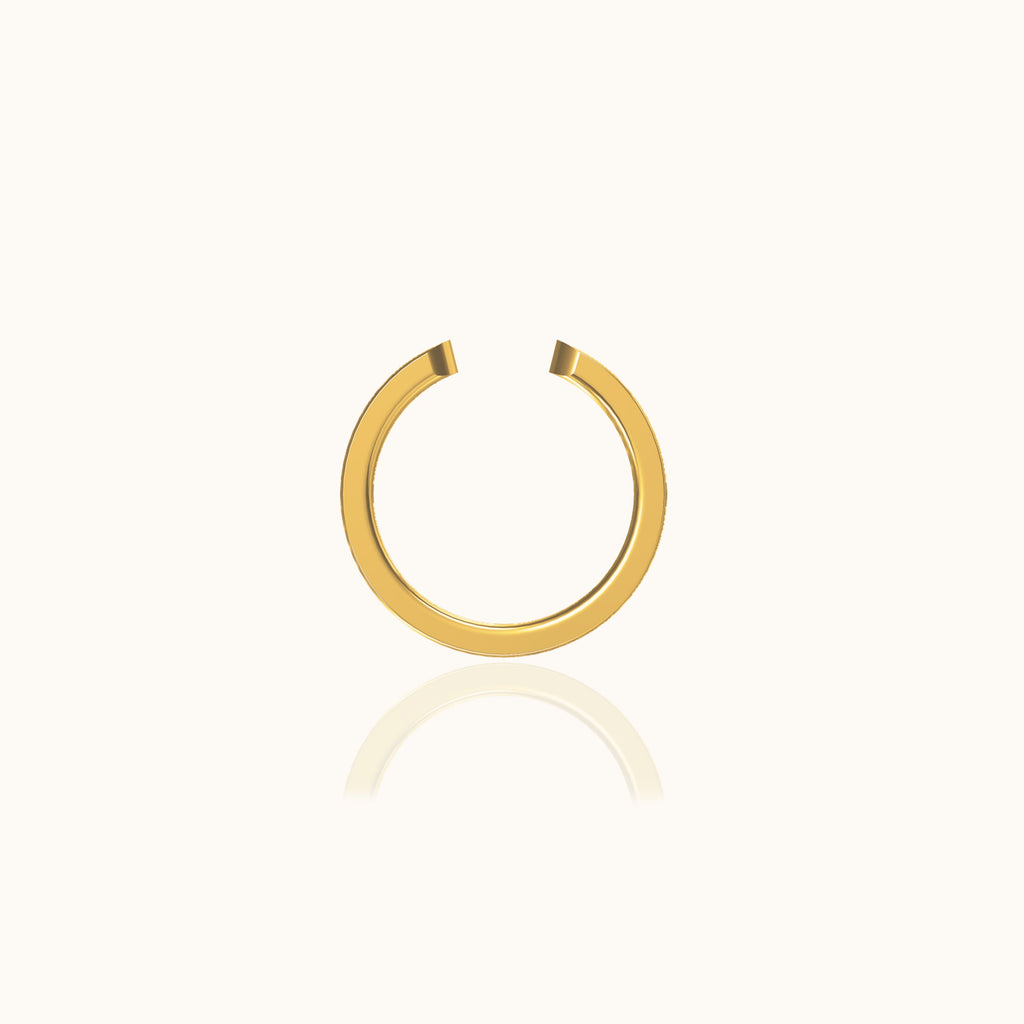 Single Rainbow CZ Embellished Ear Cuff