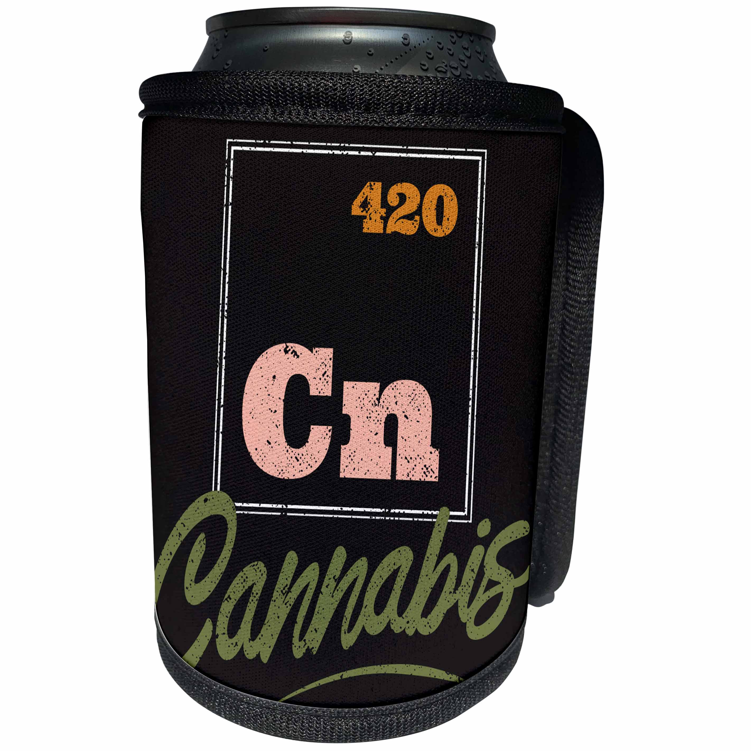 3dRose Cannabis 420 Periodic Table Digital Art - Can Cooler Bottle Wrap (cc_334858)