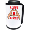 3dRose I Love Ackee food Jamaican Fruit Apple Ayee Achee... - Can Cooler Bottle Wrap (cc_339149)
