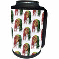 3dRose Jamaican Rasta Lion great if you love the Caribbean... - Can Cooler Bottle Wrap (cc_352864)