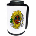 3dRose Cassie Peters Cannabis - Cool Smoking Sunflower - Can Cooler Bottle Wrap (cc_358727)
