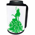 3dRose Cassie Peters Cannabis - Green Mermaid Cannabis - Can Cooler Bottle Wrap (cc-385159)