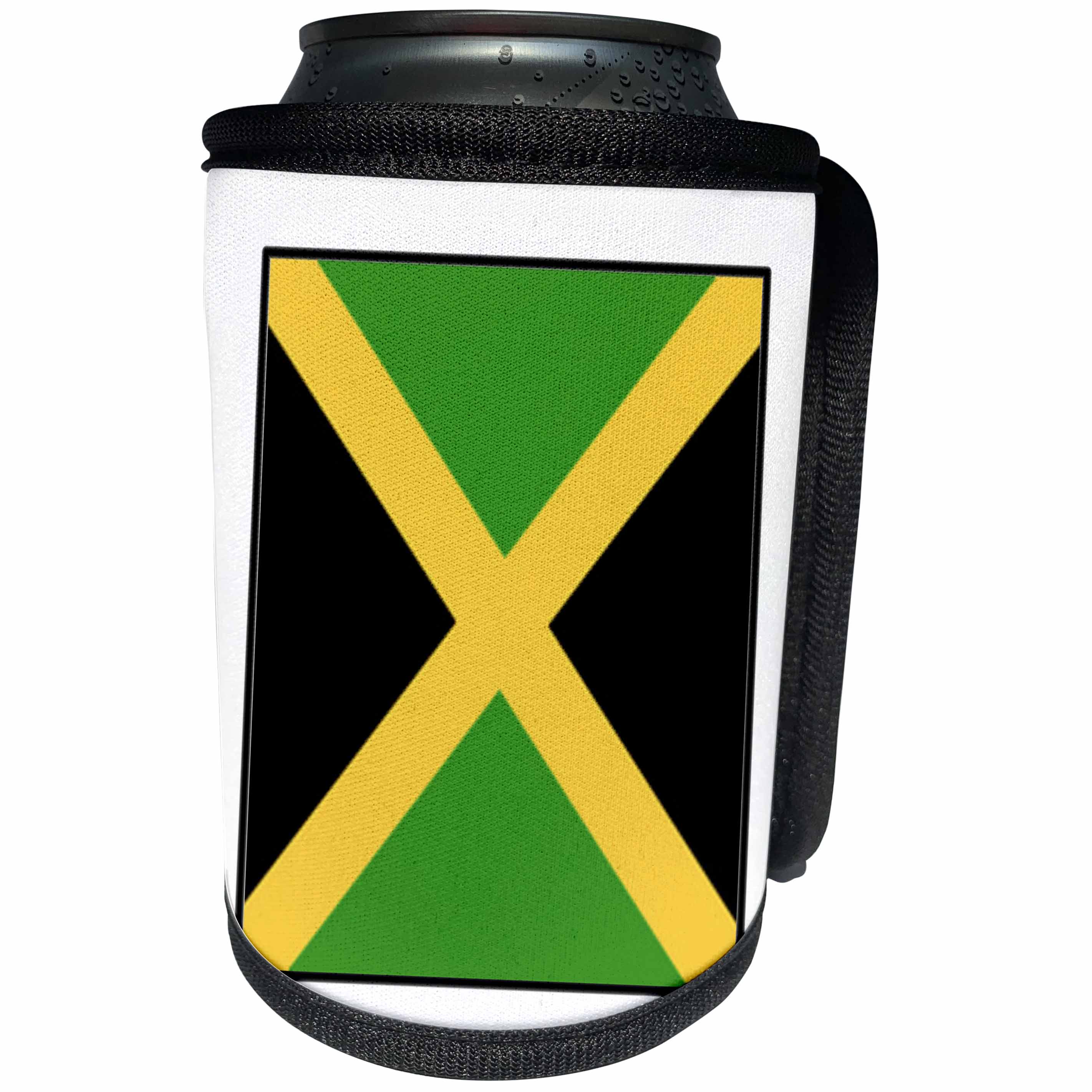 3dRose Florene World Flag Buttons - Photo of Jamaica Flag Button - Can Cooler Bottle Wrap (cc_80983)