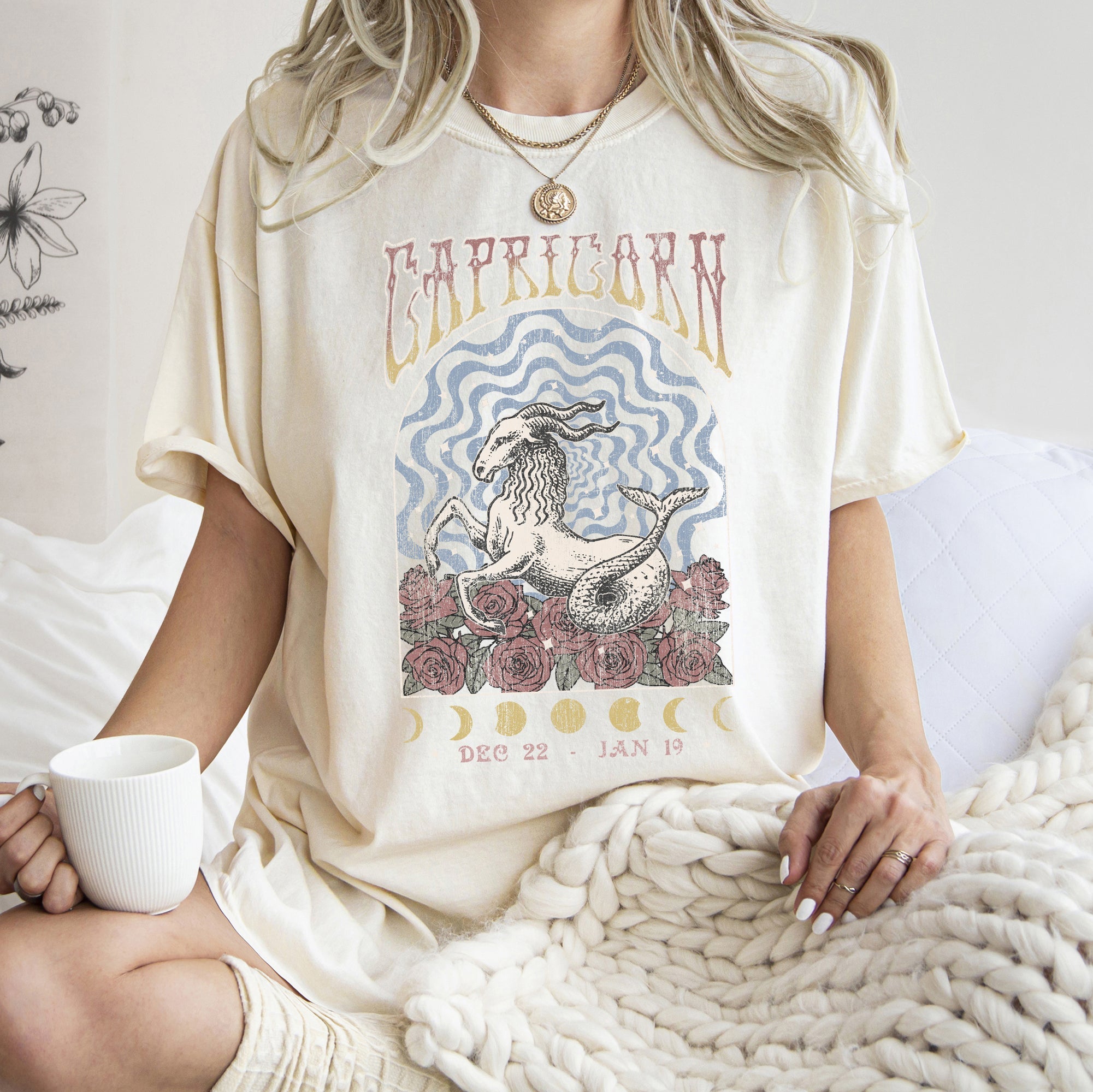 Capricorn Zodiac Comfort Colors Tees, Horoscope, Astrology