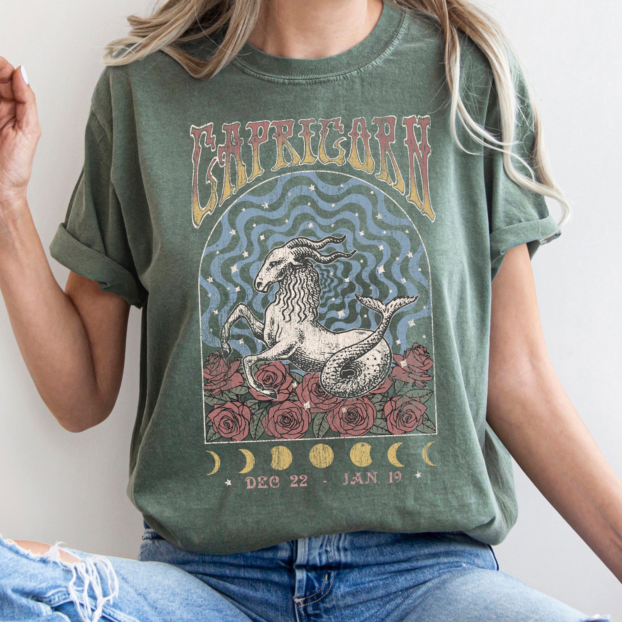 Capricorn Zodiac Comfort Colors Tees, Horoscope, Astrology