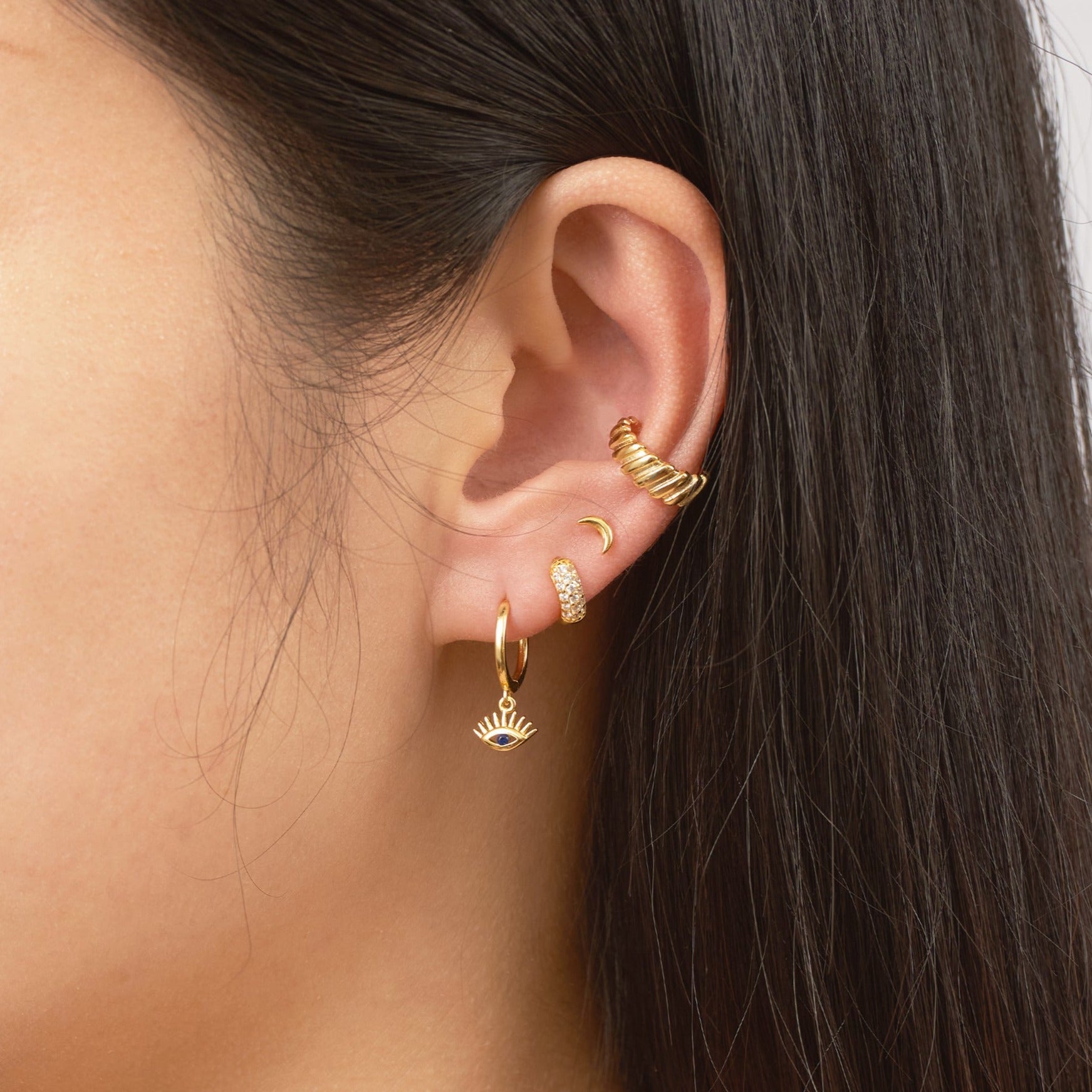 Single Croissant Ear Cuff