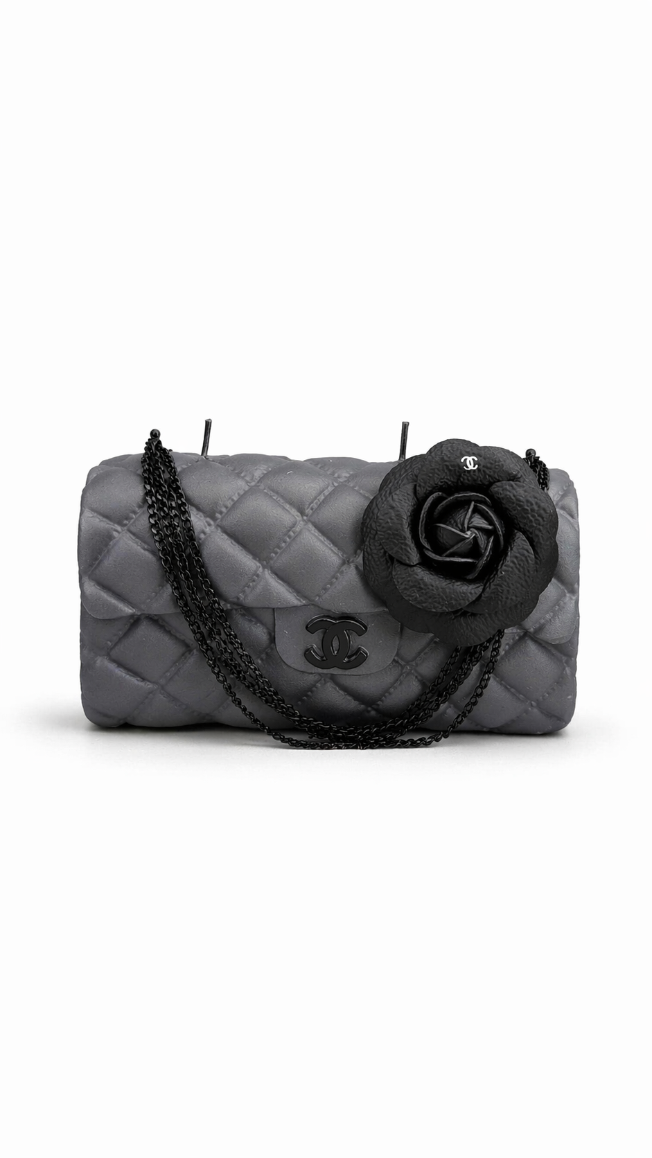 The Grey Classic & Black Flower Couture