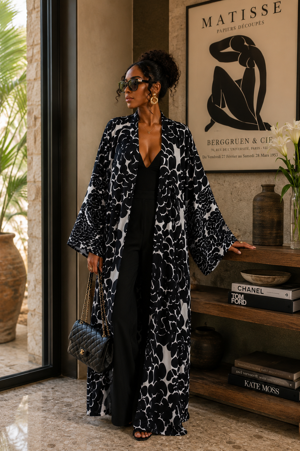 Midnight Bloom Kimono