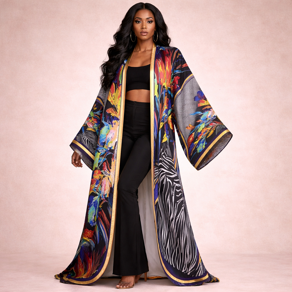 Artistic Graffiti Kimono