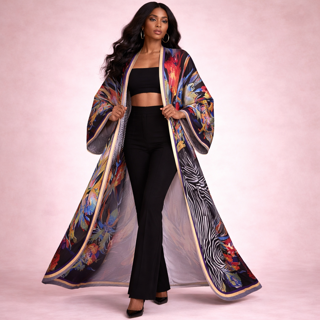 Artistic Graffiti Kimono