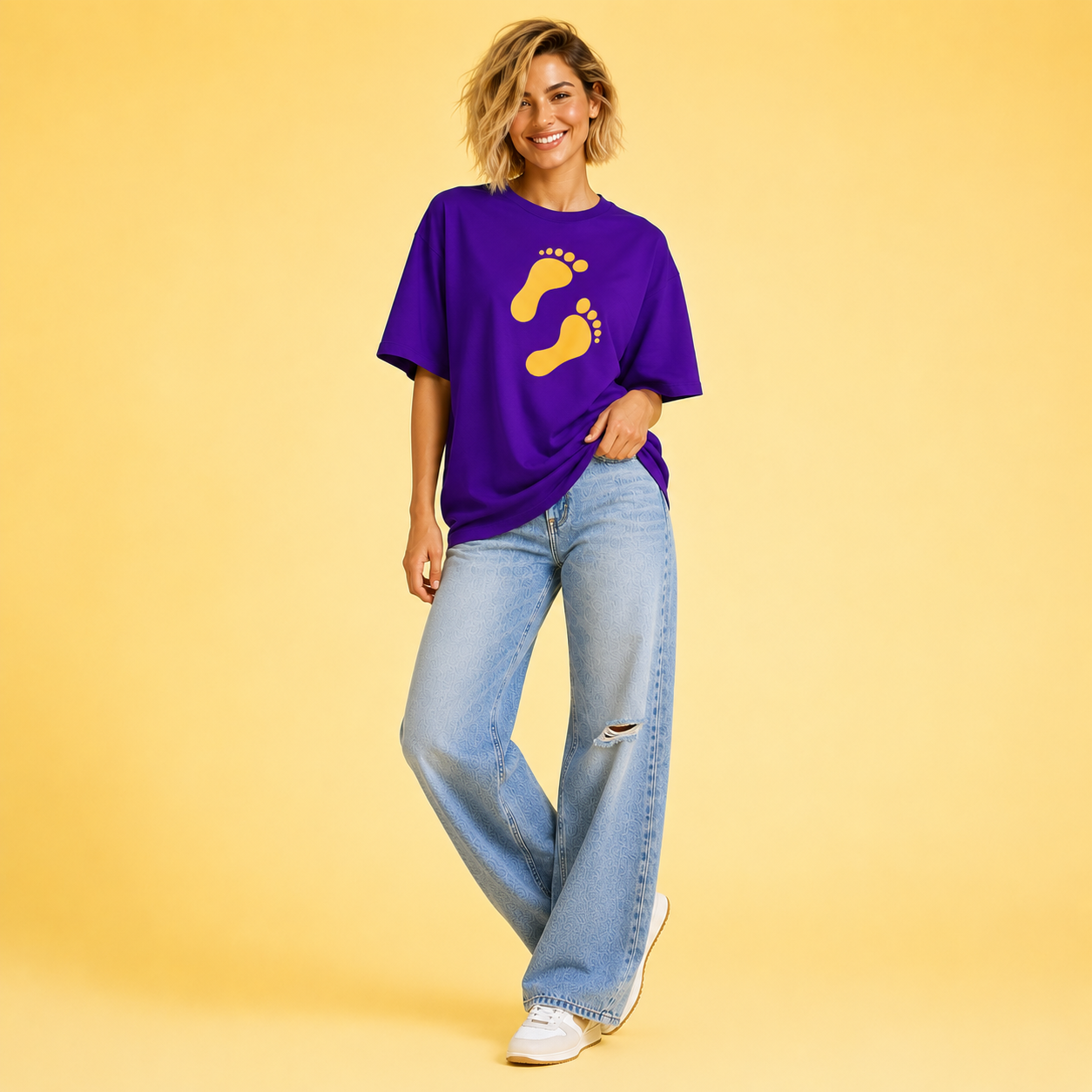 Leave Your Mark Footprints T-Shirt
