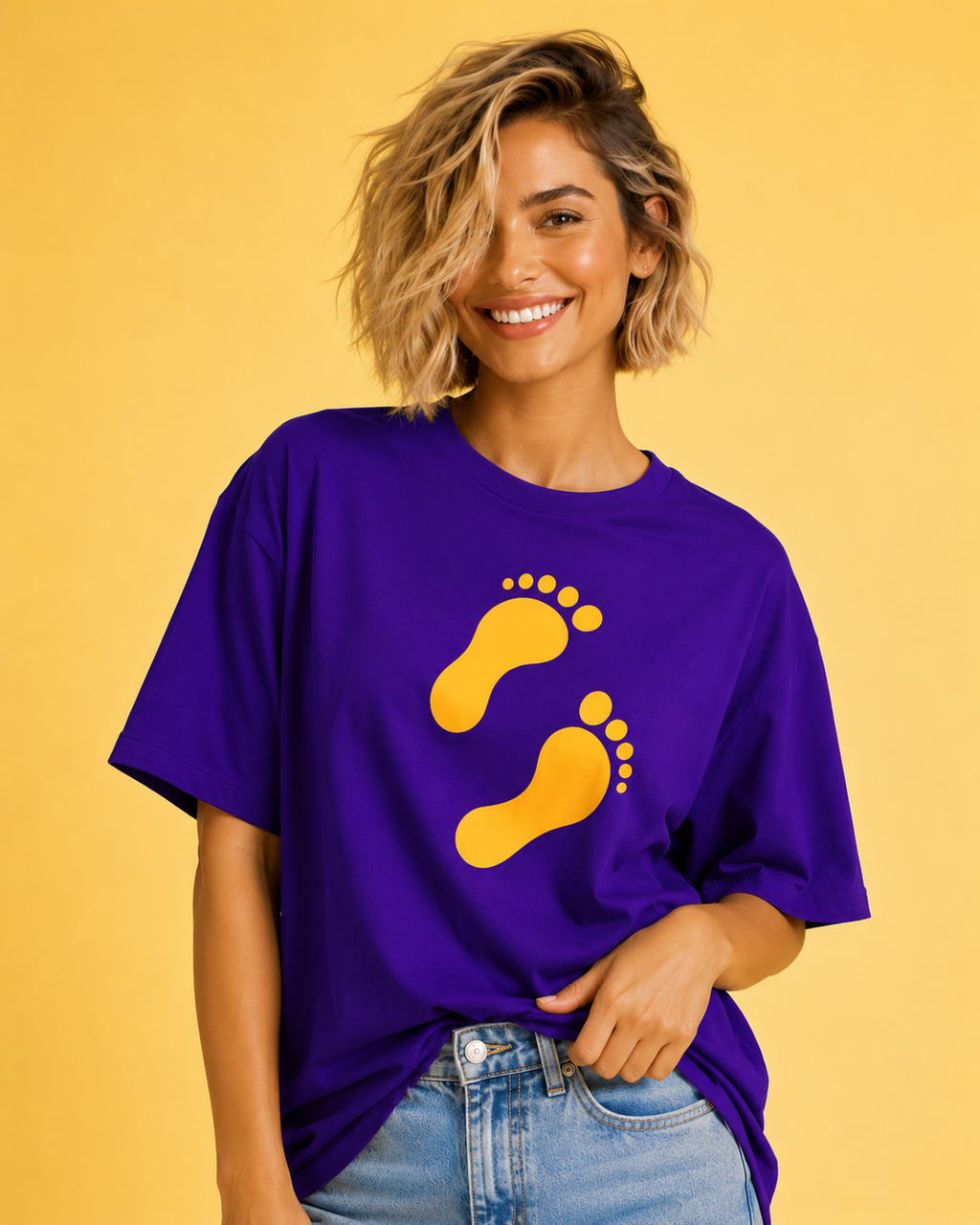 Leave Your Mark Footprints T-Shirt