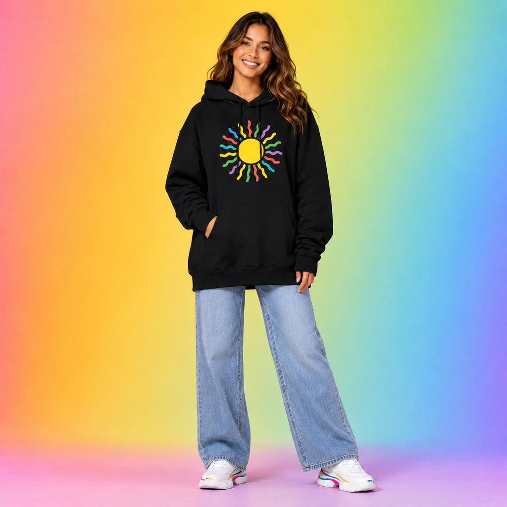 The Enchanted Rainbow Sun Hoodie