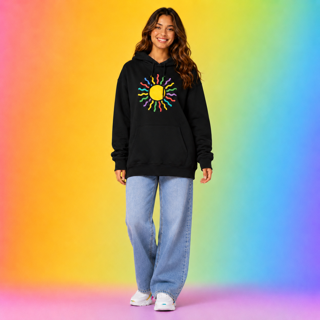 The Enchanted Rainbow Sun Hoodie