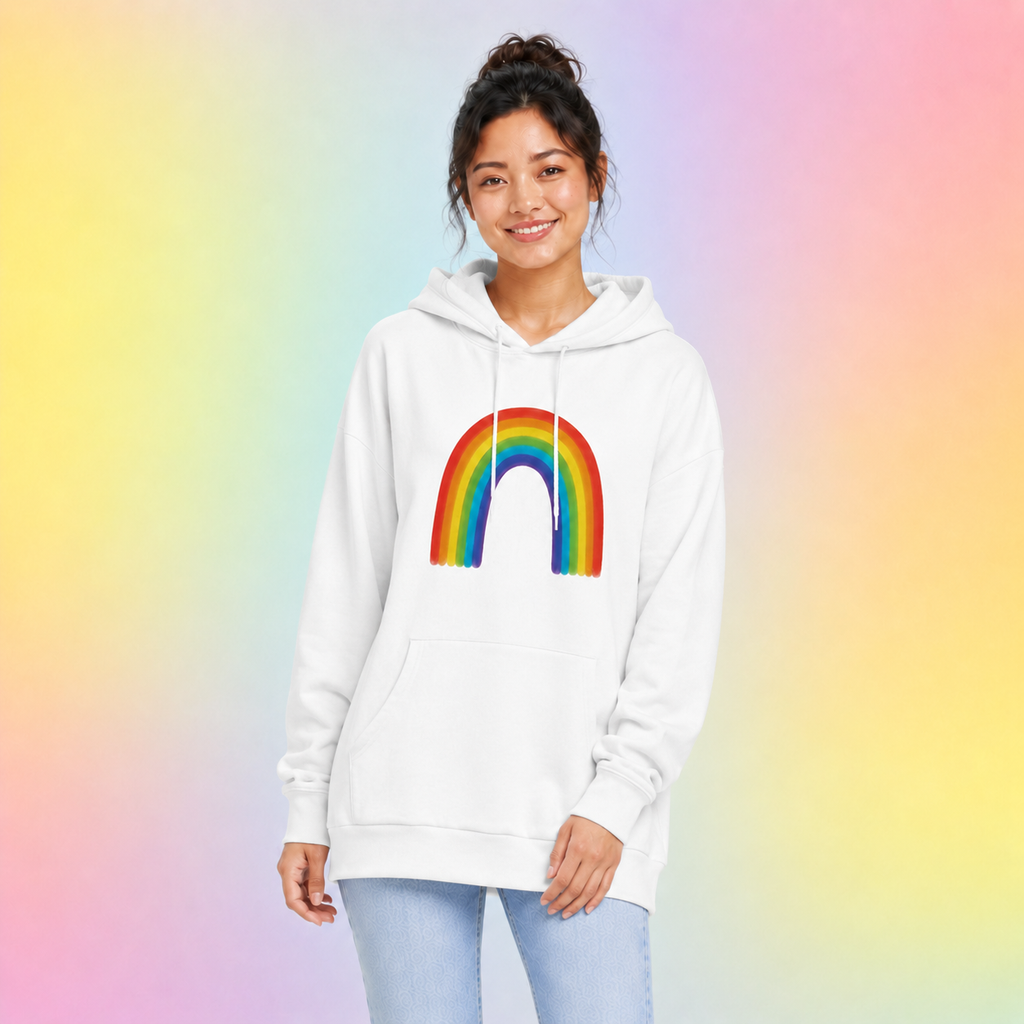 Classic Rainbow Relaxed Hoodie