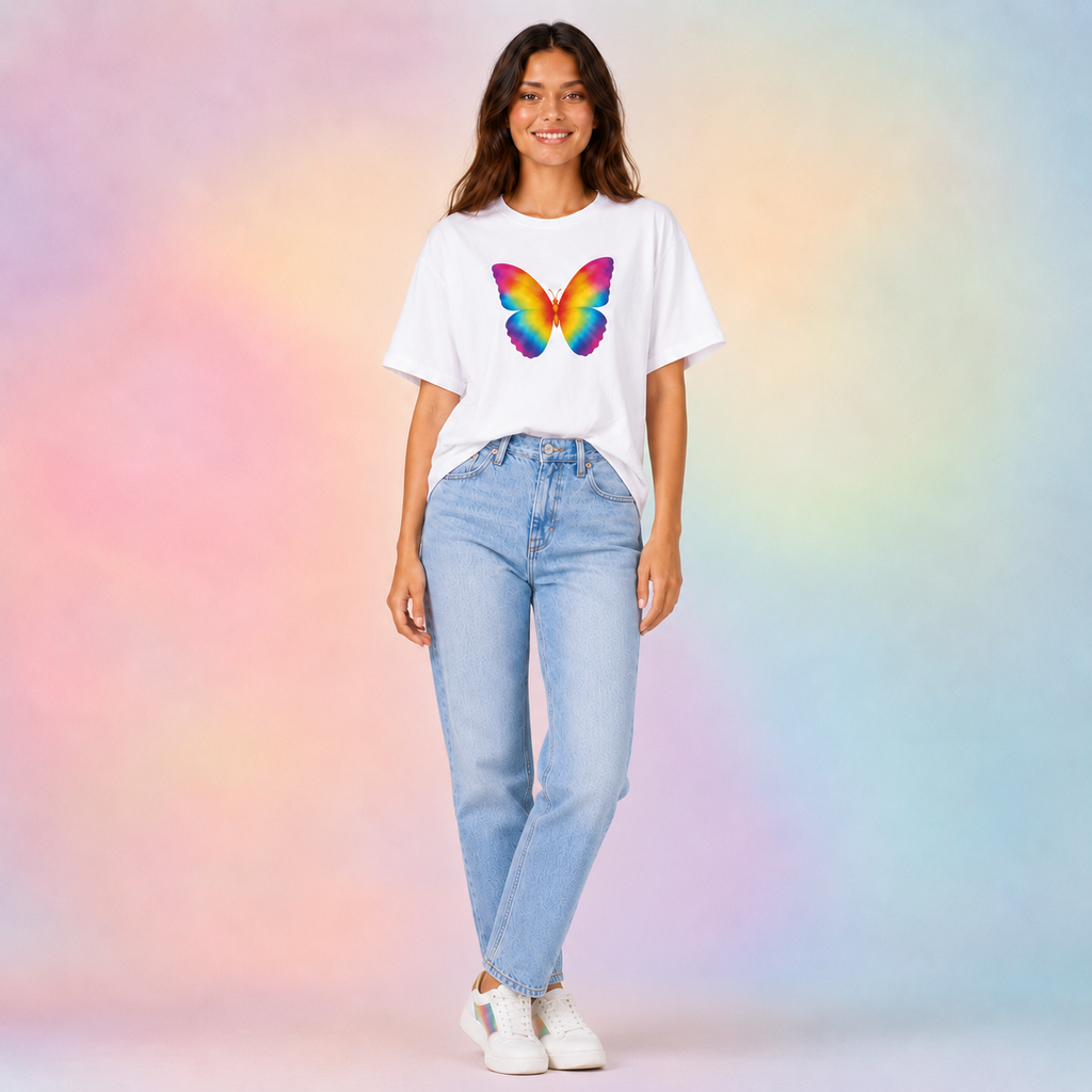 Rainbow Butterfly T-shirt