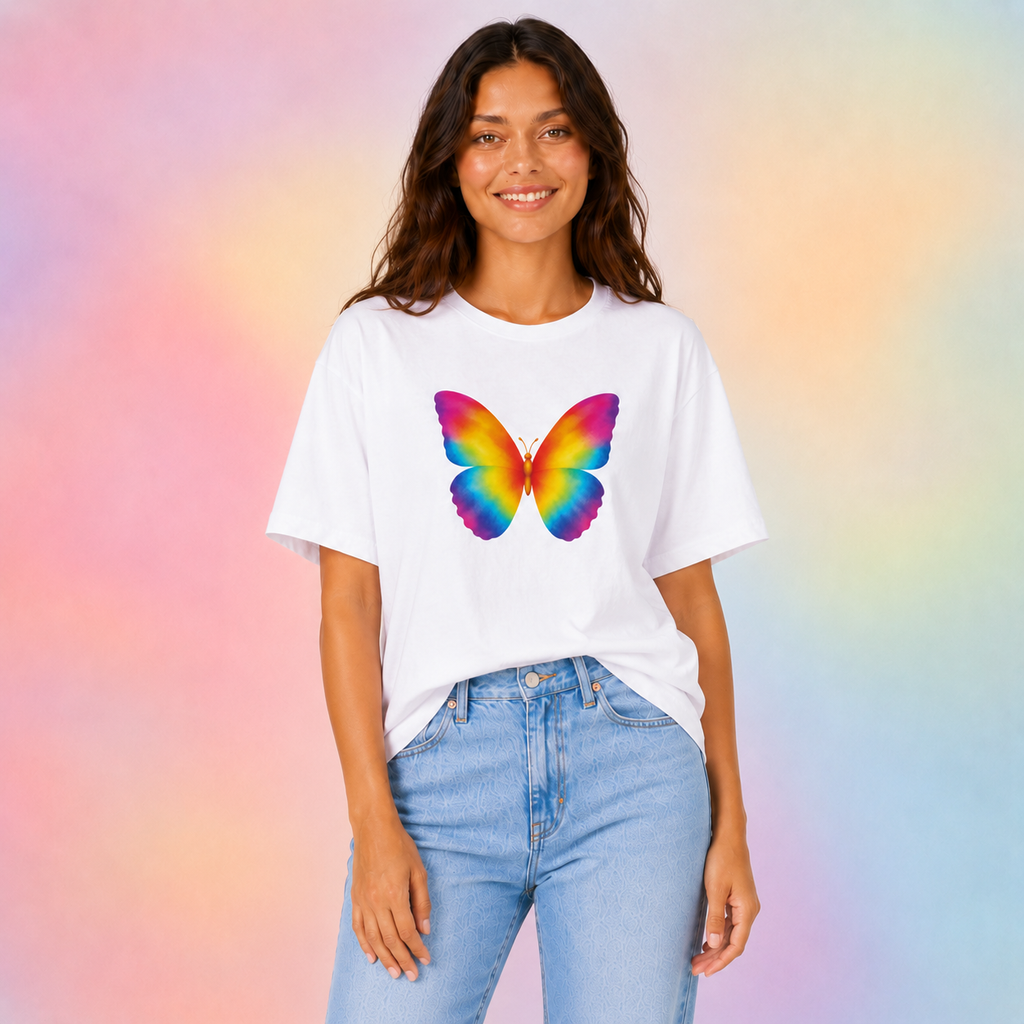 Rainbow Butterfly T-shirt