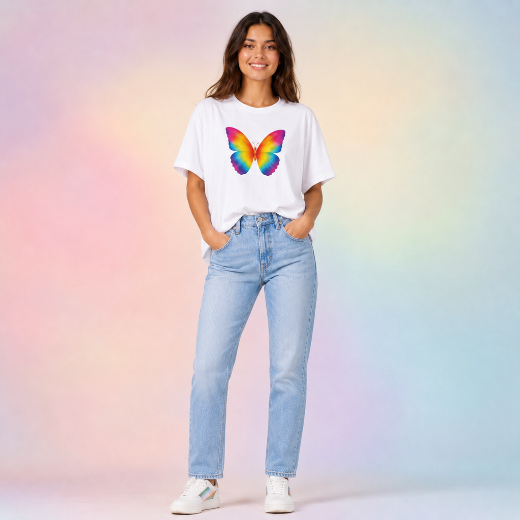 Rainbow Butterfly T-shirt