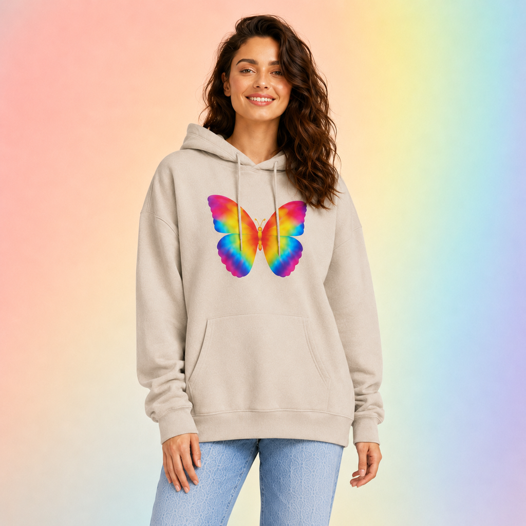 Rainbow Butterfly Sweatshirt