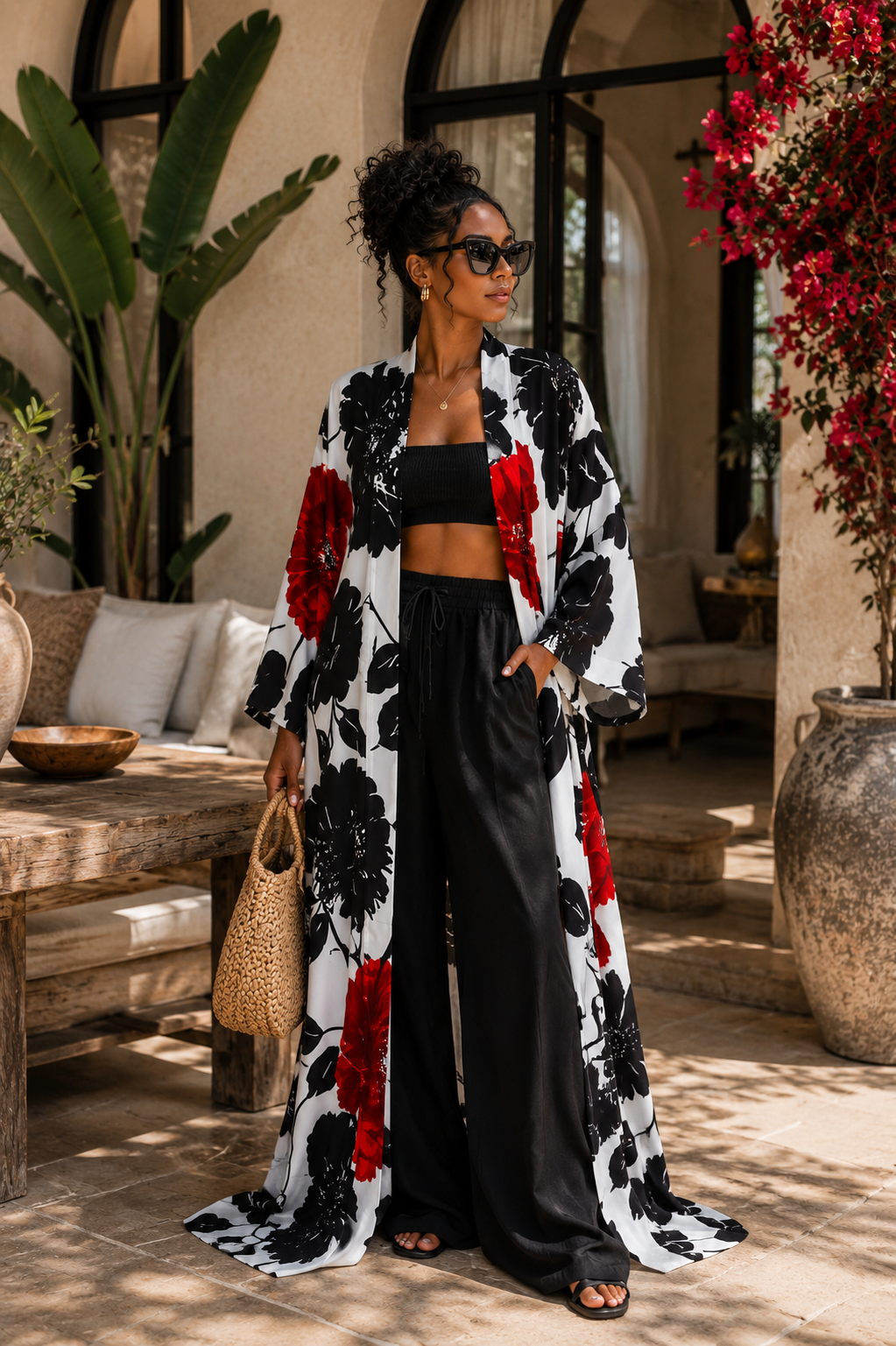 Winter Rose Kimono
