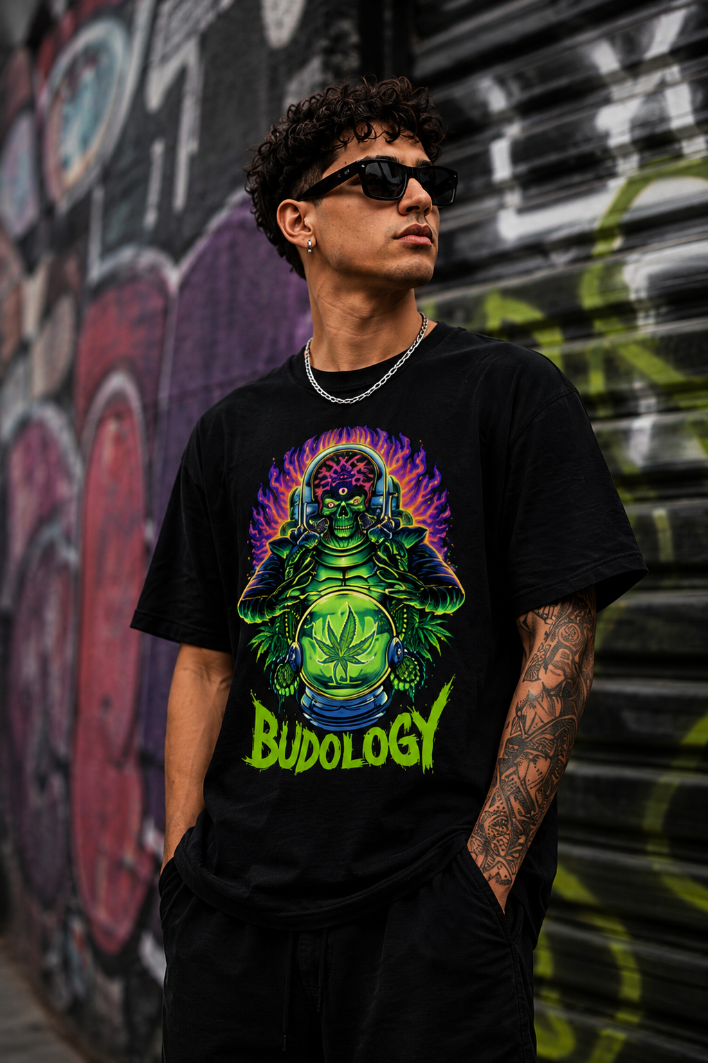 👽🔮🌿 Product Title:  Mars Attack – Future Smoked Tee