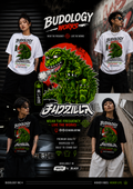 🦖🌆💨 Product Title:  Budzilla – Smoke Rises Tee (OG Edition)
