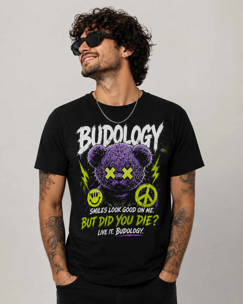 🧸💸☮️ Product Title:  Peace Bear – But Did You Die? Tee