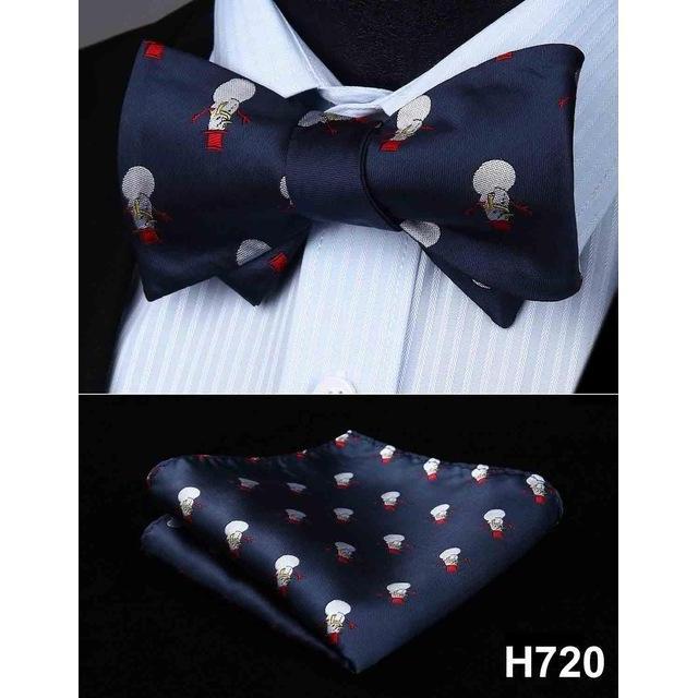 Christmas Holiday Collection Silk Bow Ties & Handkerchiefs